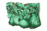 Flowery, Polished Malachite Slab #264749-1